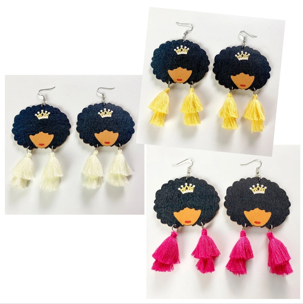 Afro earrings